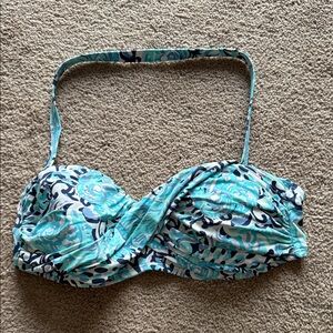 Lilly Pulitzer Blue and White Swim Top